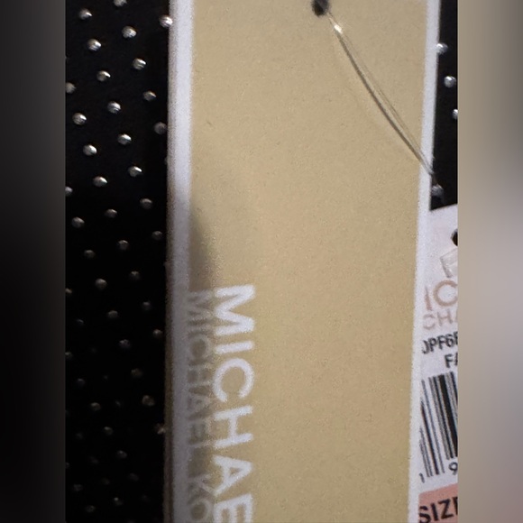 Michael Michael Kors Dress 3/4 length sleeves with silver dot pattern. - Picture 8 of 8